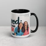 Sisterhood: Powered by Love and Laughter Coffee Mug - Image 6