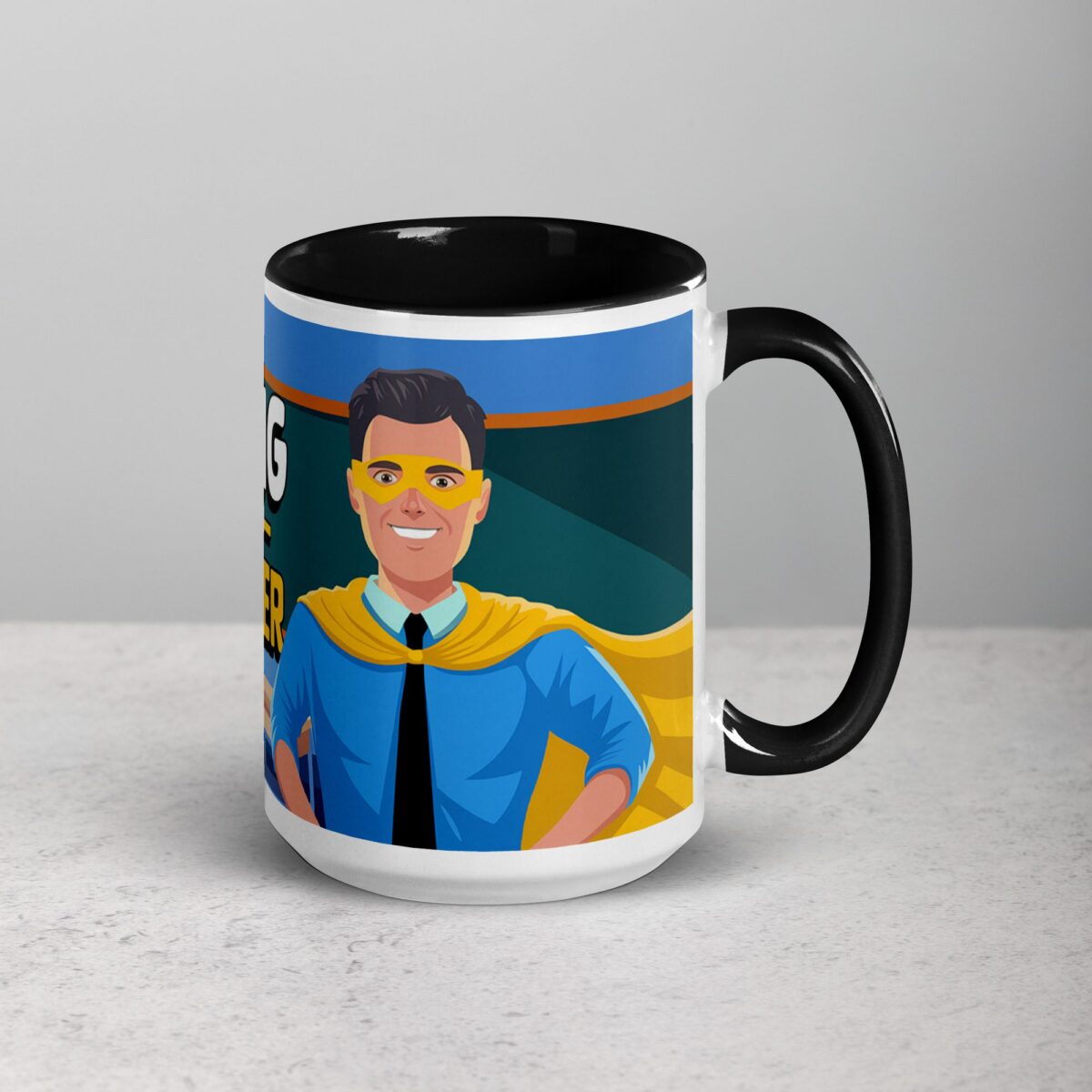 Teaching Is My Superpower Man Coffee Mug & Tea Cup - Image 6