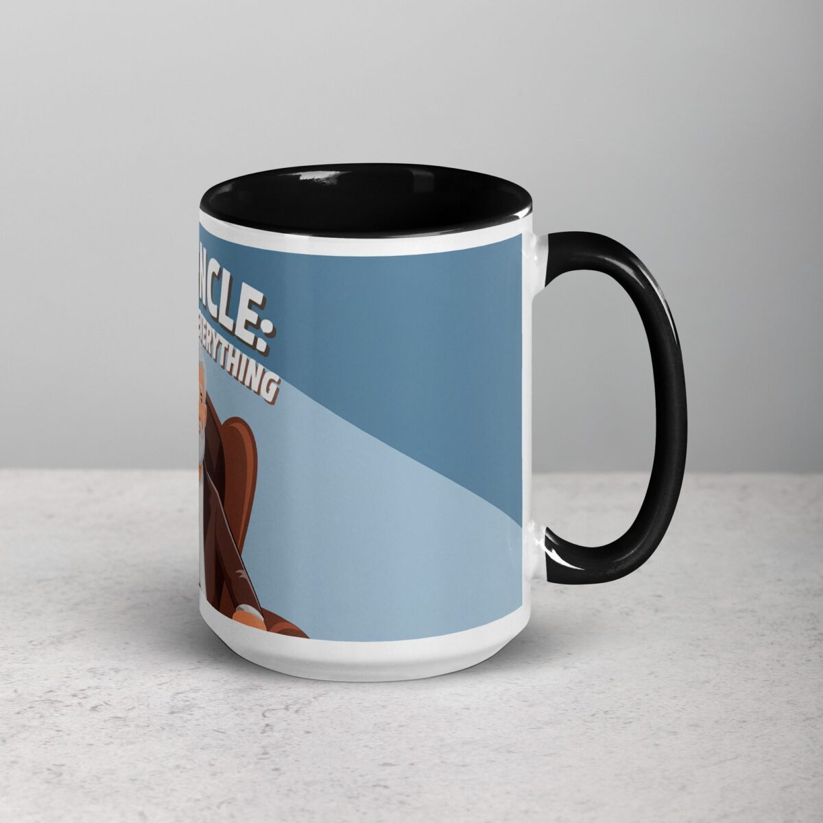 Ask Uncle: He Knows Everything Coffee Mug - Image 6