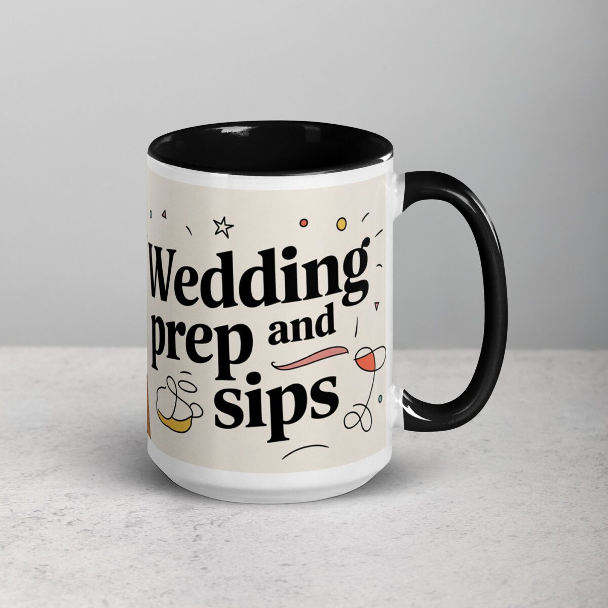 Wedding Prep and Sips Bridesmaid Mug - Image 6