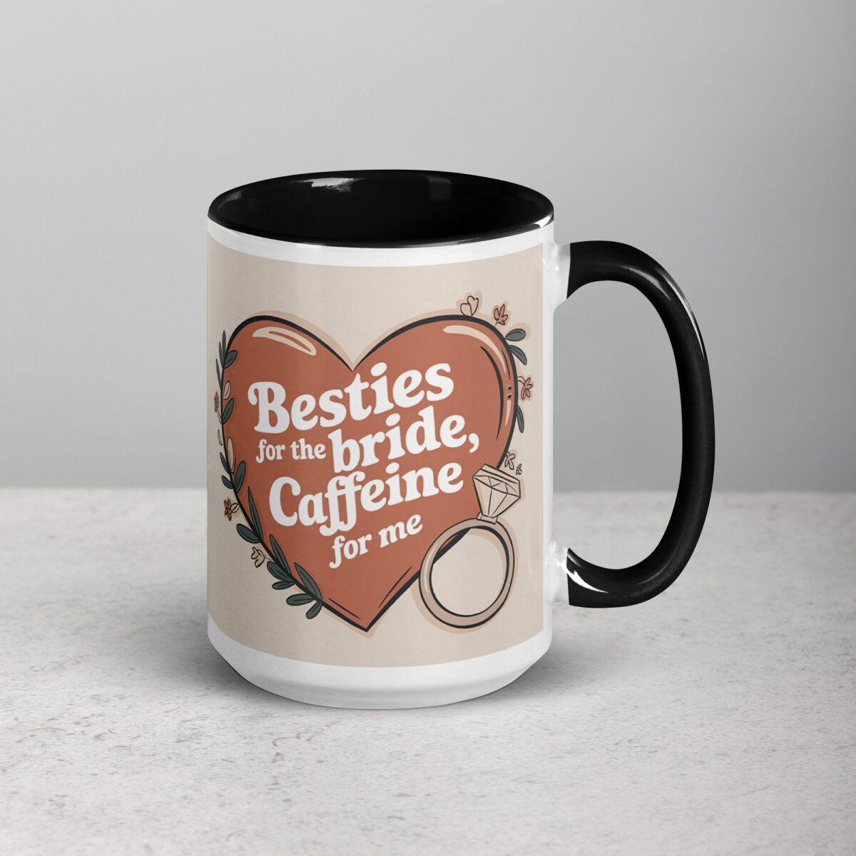 Besties for the Bride, Caffeine for Me Mug - Image 6
