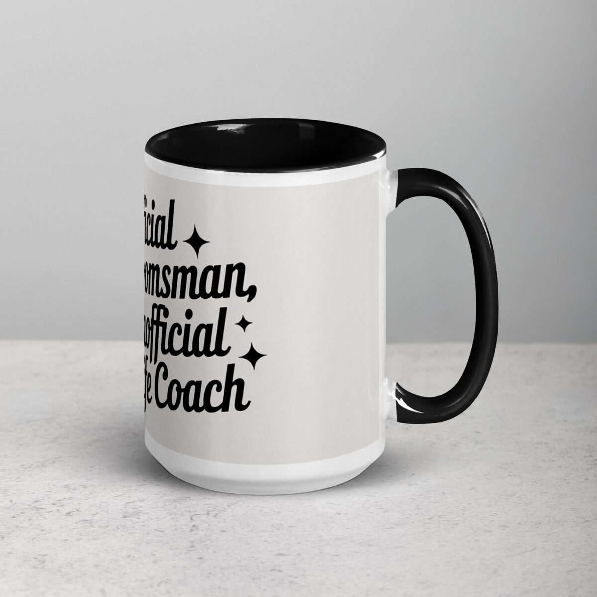 Official Groomsman, Unofficial Life Coach Coffee Mug - Image 6