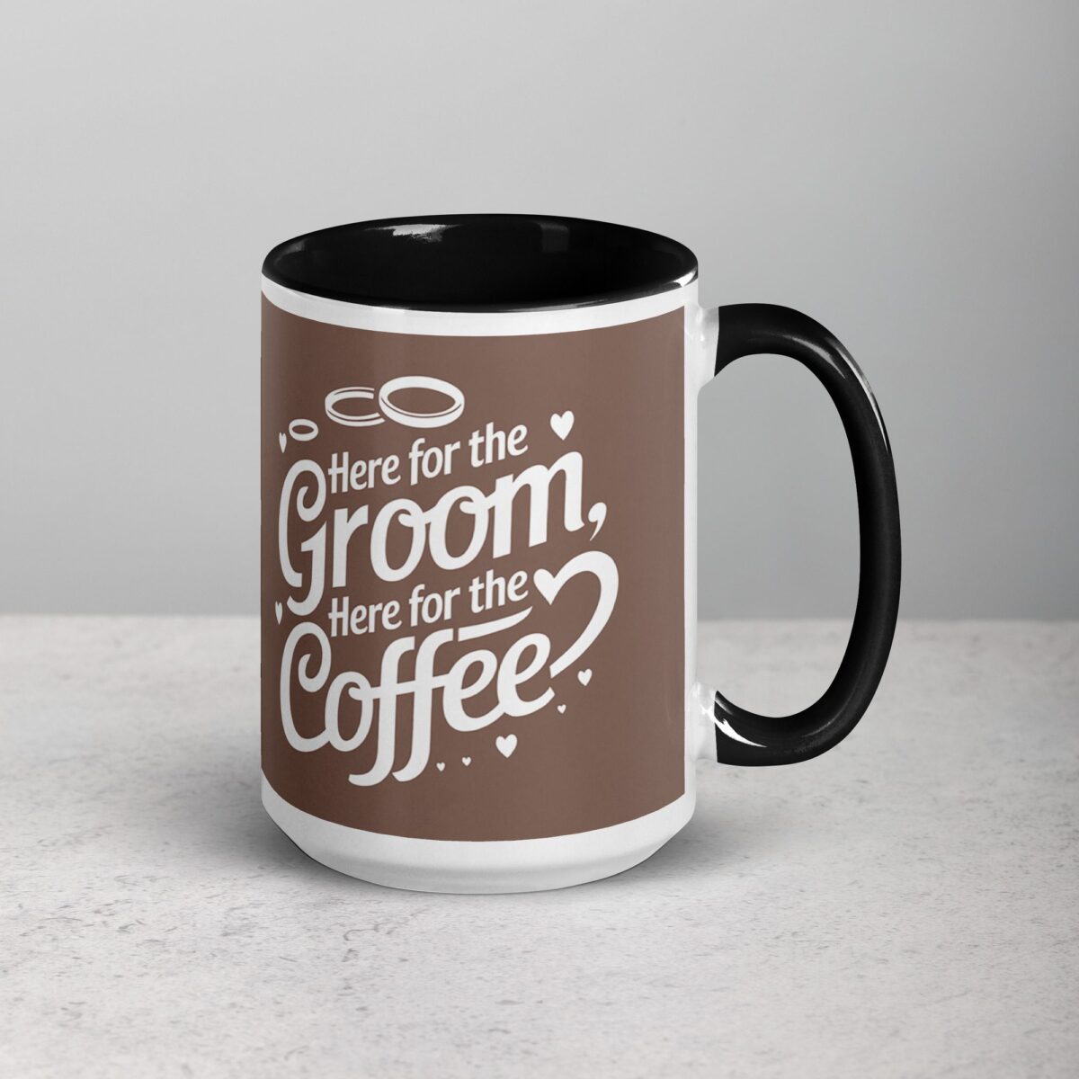 Here for the Groom, Here for the Coffee Wedding Mug - Image 6