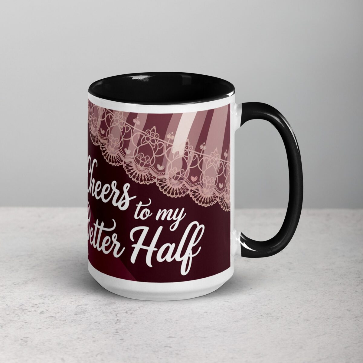 Cheers to My Better Half Husband Coffee Mug - Image 6