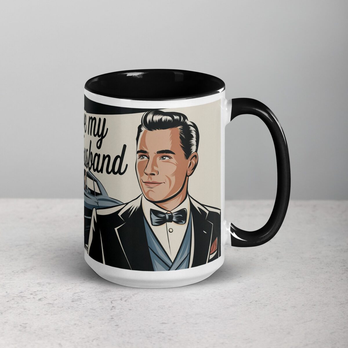 I Love My Husband Retro Coffee Mug & Tea Cup - Image 6