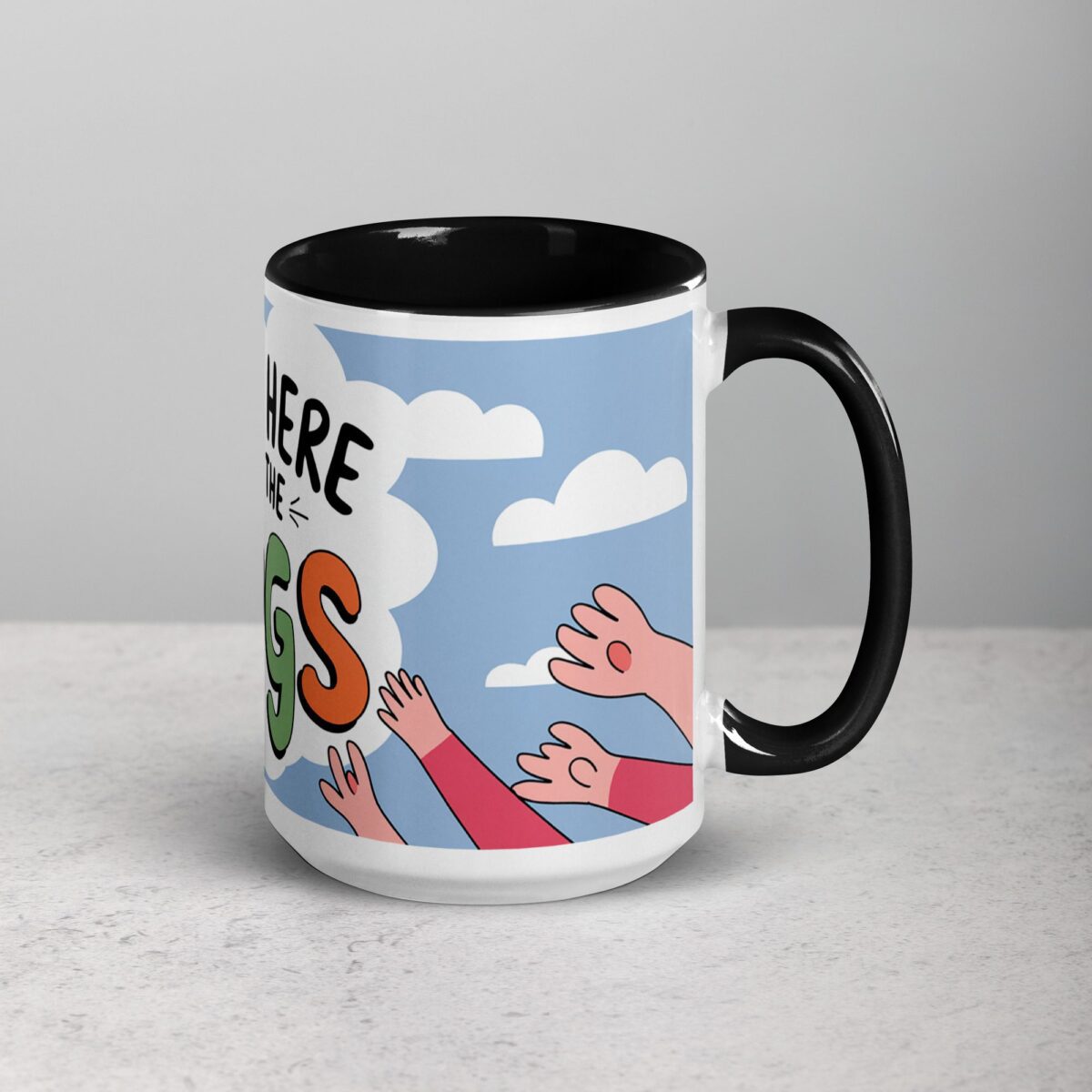Just Here for the Hugs Coffee Mug - Image 6