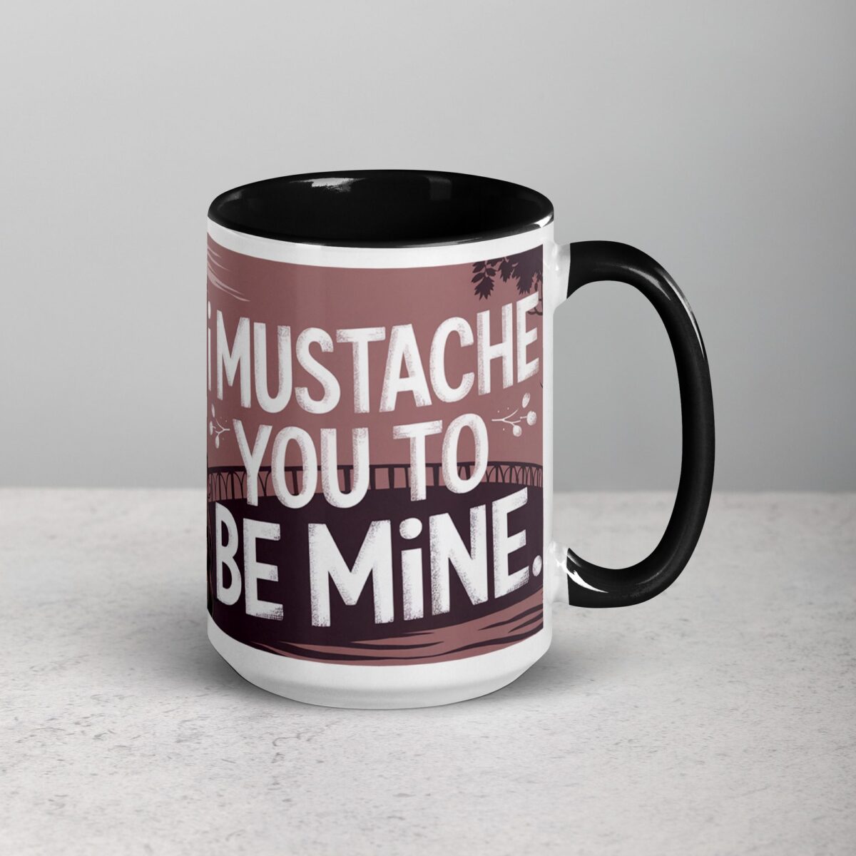 I Mustache You to Be Mine Boyfriend Coffee Mug - Image 6