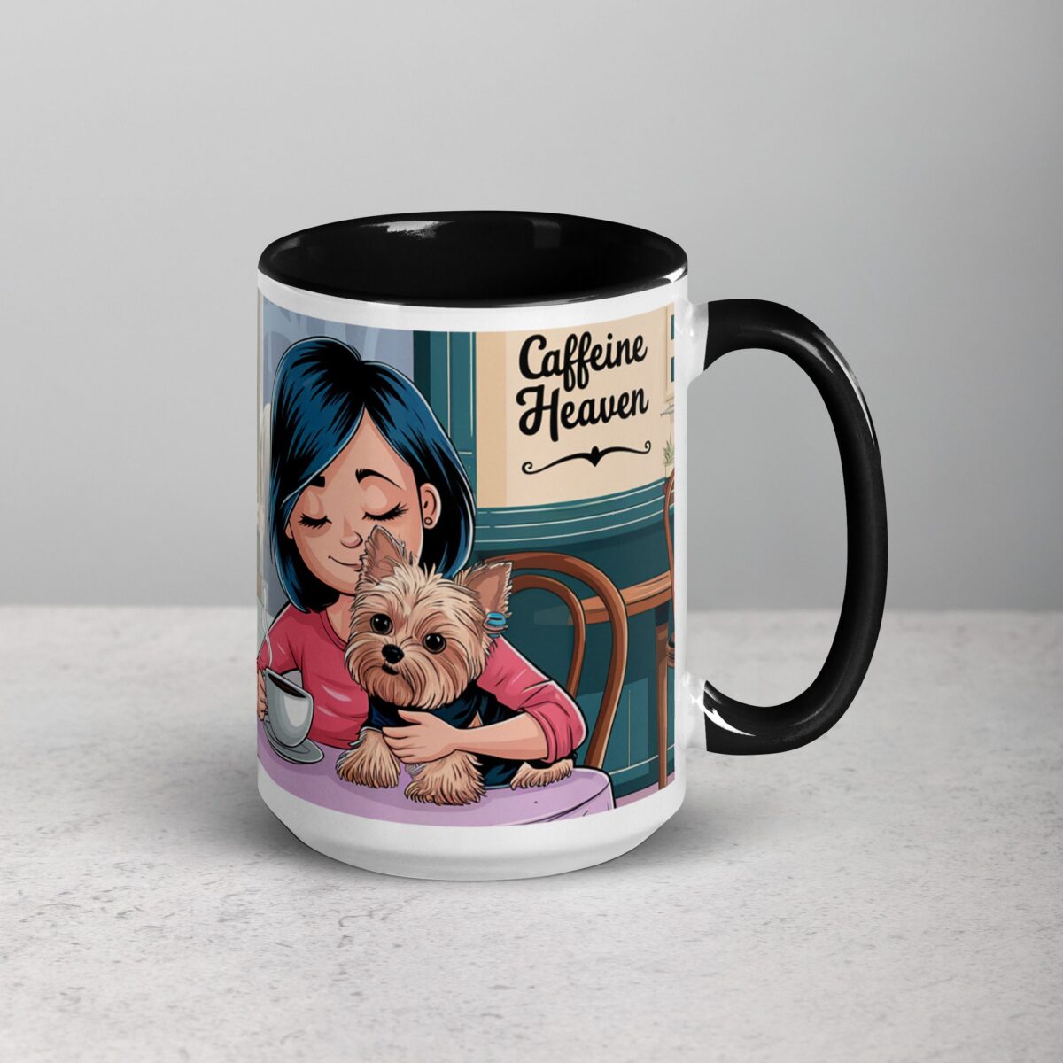Yorkie Mom (Coffee and Cuddles) Mug - Image 6