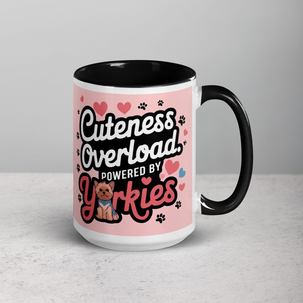 Cuteness Overload: Powered by Yorkies Coffee Mug - Image 6