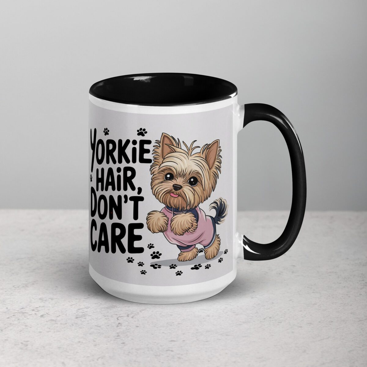 Yorkie Hair, Don’t Care Coffee Mug - Image 6