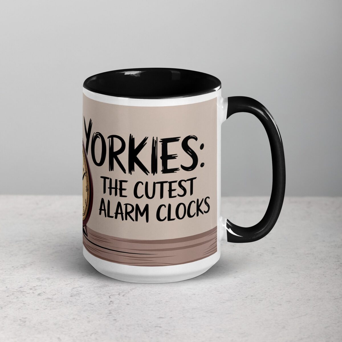 Yorkies: The Cutest Alarm Clocks Coffee Mug - Image 6