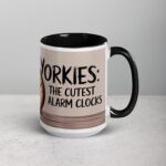 Yorkies: The Cutest Alarm Clocks Coffee Mug - Image 6