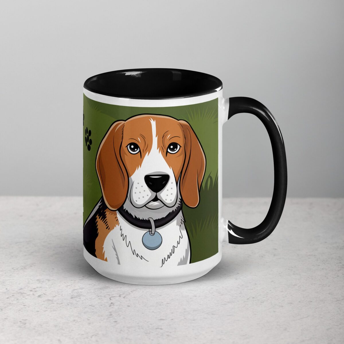 Warning: Beagle on Patrol Coffee Mug - Image 6