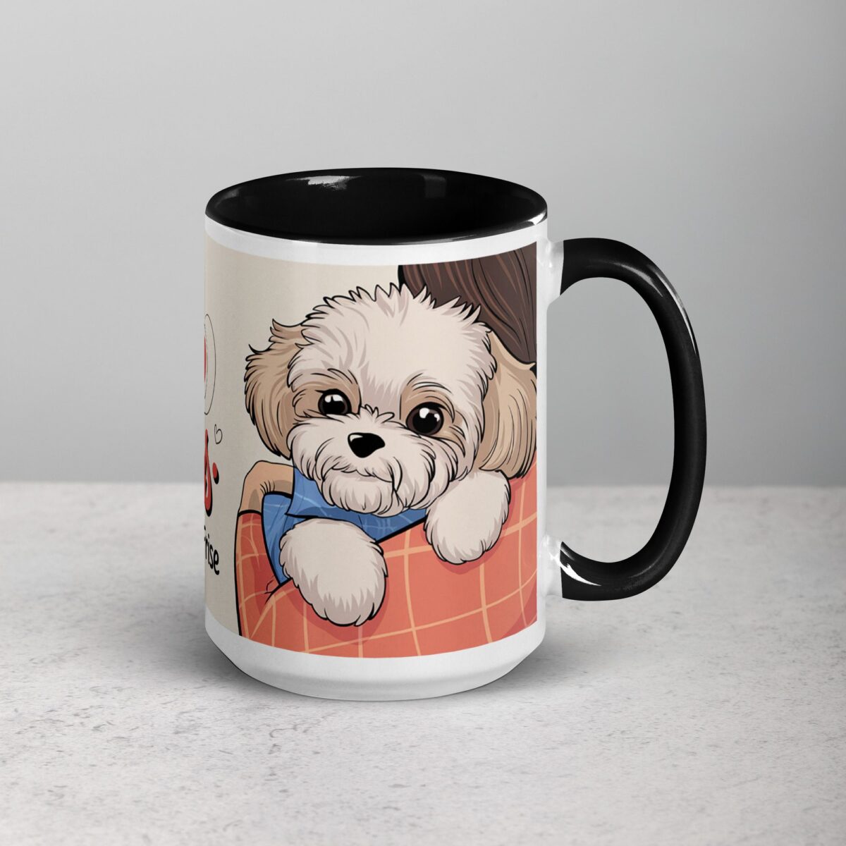 Fluff and Cuddles: Powered by Bichon Frise Coffee Mug - Image 6