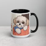 Fluff and Cuddles: Powered by Bichon Frise Coffee Mug - Image 6