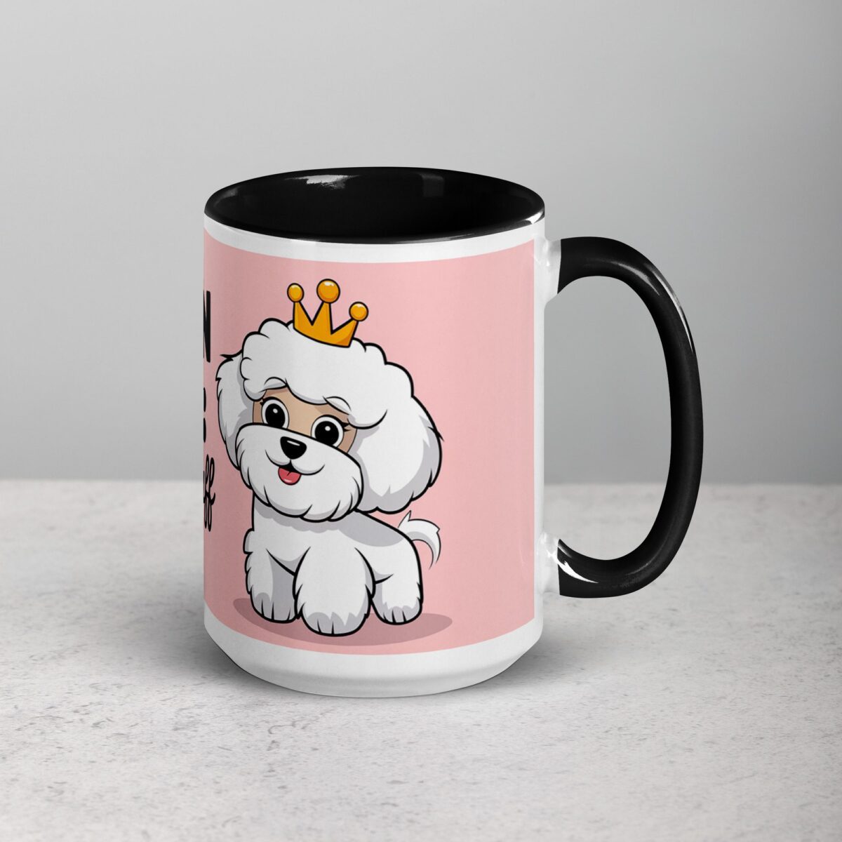 Bichon Mom: Queen of Fluff Coffee Mug - Image 6