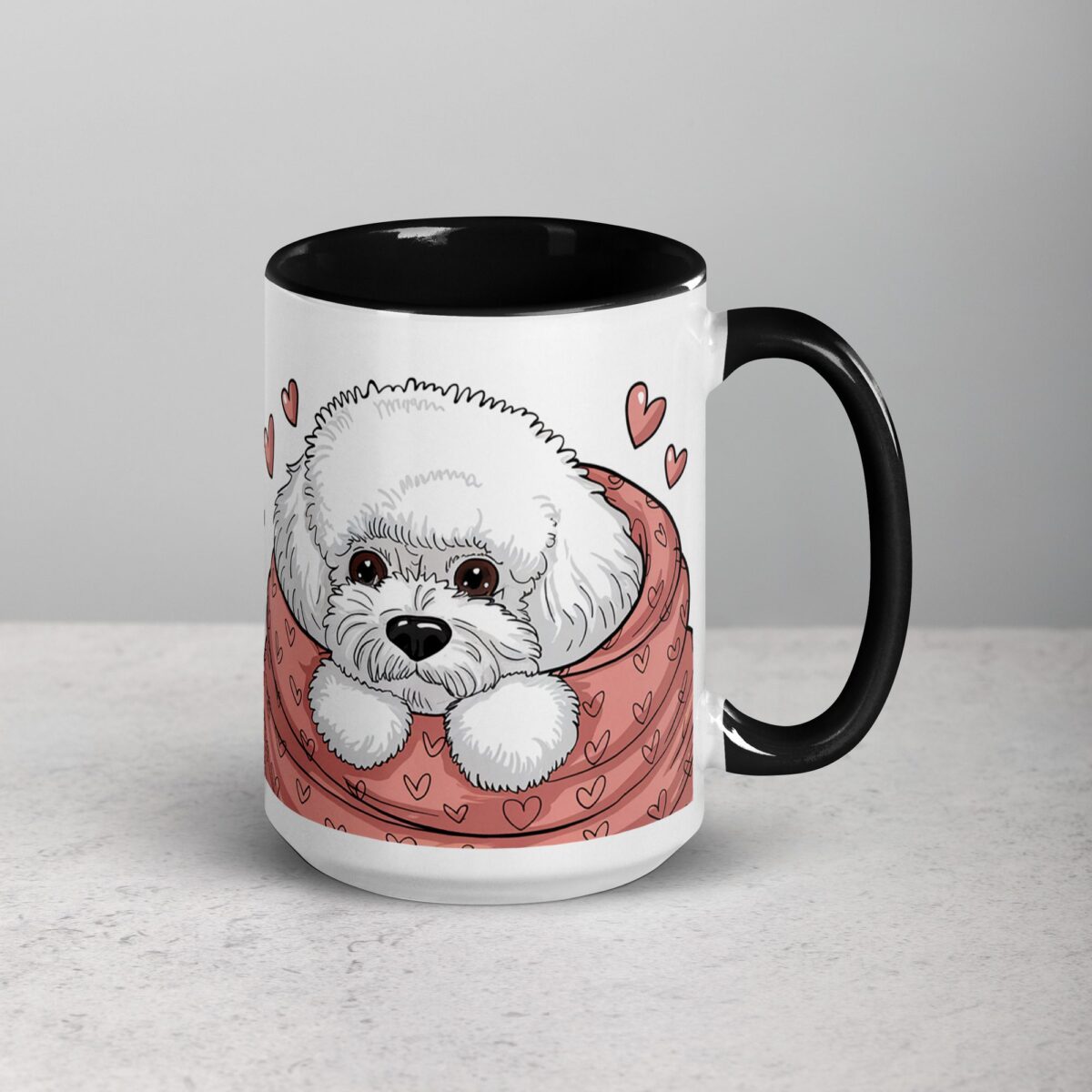 Happiness Is a Warm Bichon Coffee Mug & Tea Cup - Image 6