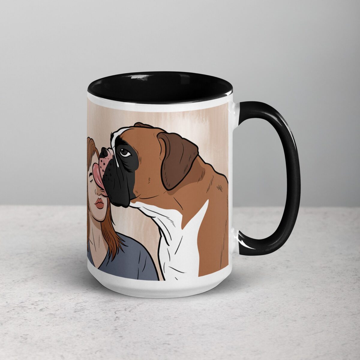 Fueled by Coffee and Boxer Kisses Mug - Image 6