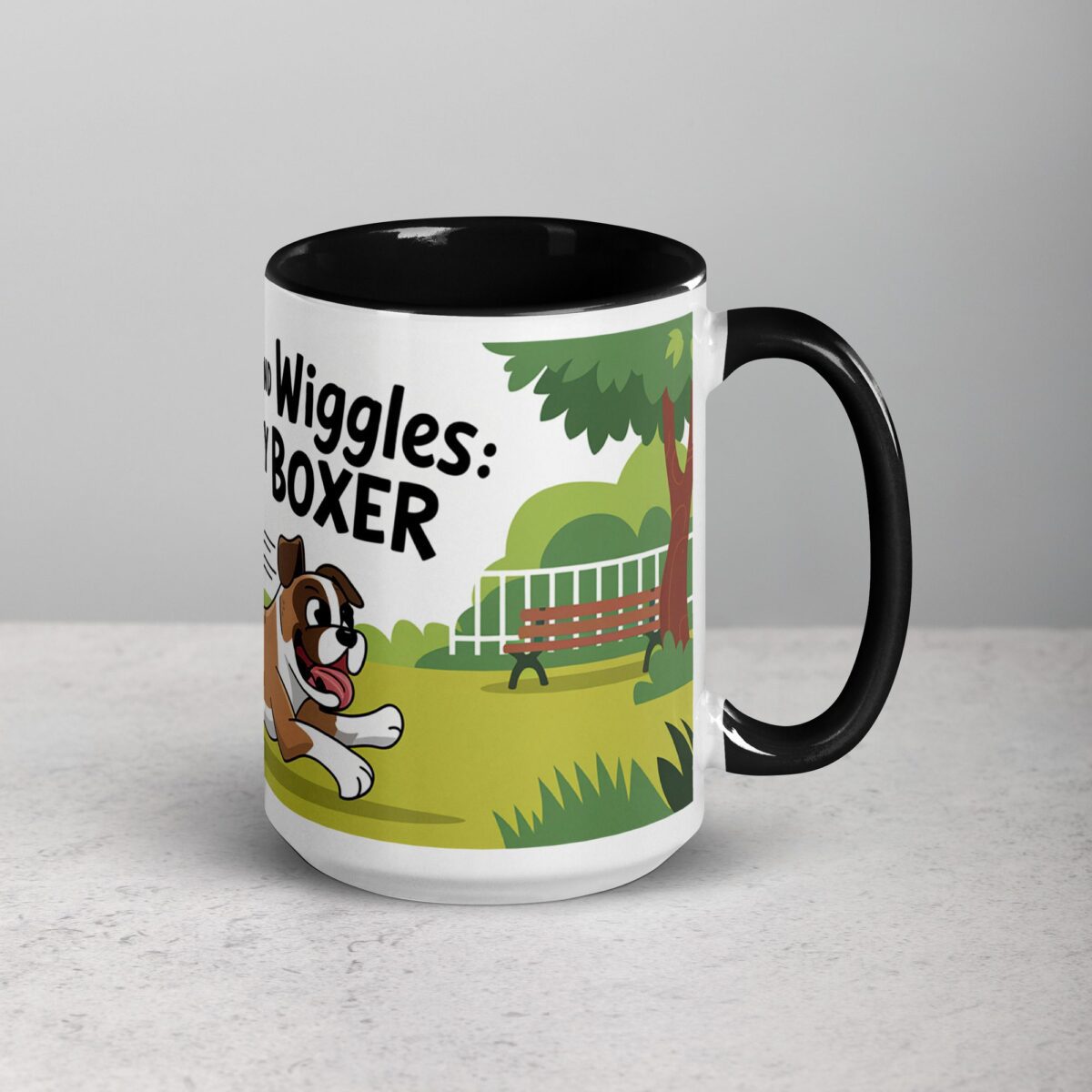 Wiggles and Wiggles: That’s My Boxer Coffee Mug - Image 6