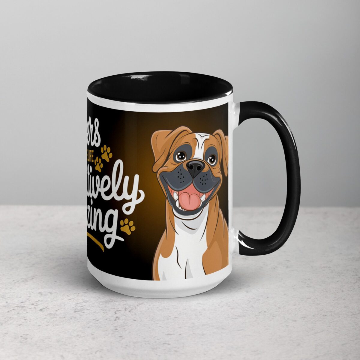 Boxers Make Life Pawsitively Amazing Coffee Mug - Image 7