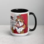 Bulldog Mom: Queen of Snuggles Coffee Mug - Image 6