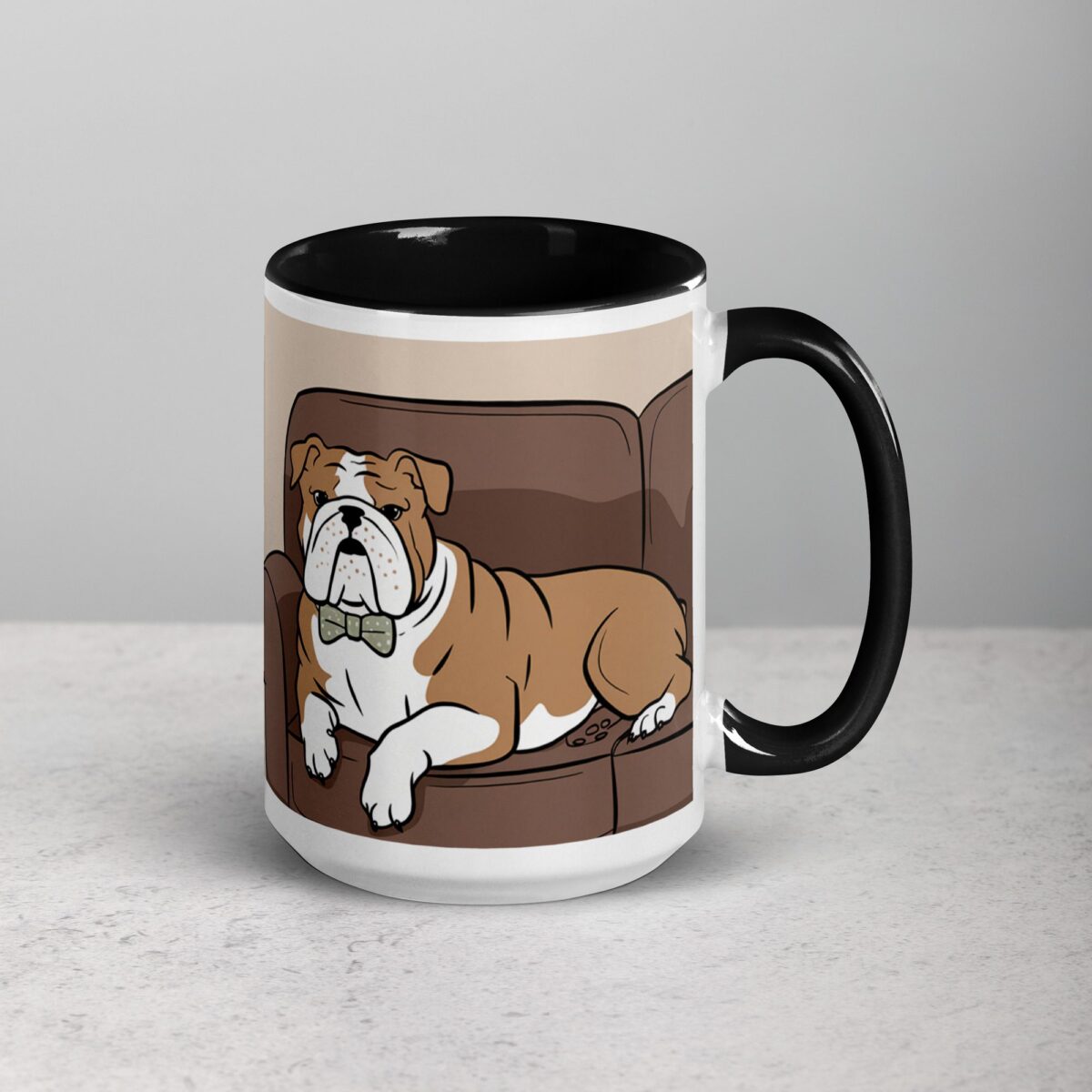 My Bulldog Is My Therapist Coffee Mug & Tea Cup - Image 6