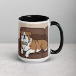 My Bulldog Is My Therapist Coffee Mug & Tea Cup - Image 6