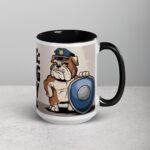 Warning: Bulldog on Duty Coffee Mug - Image 6