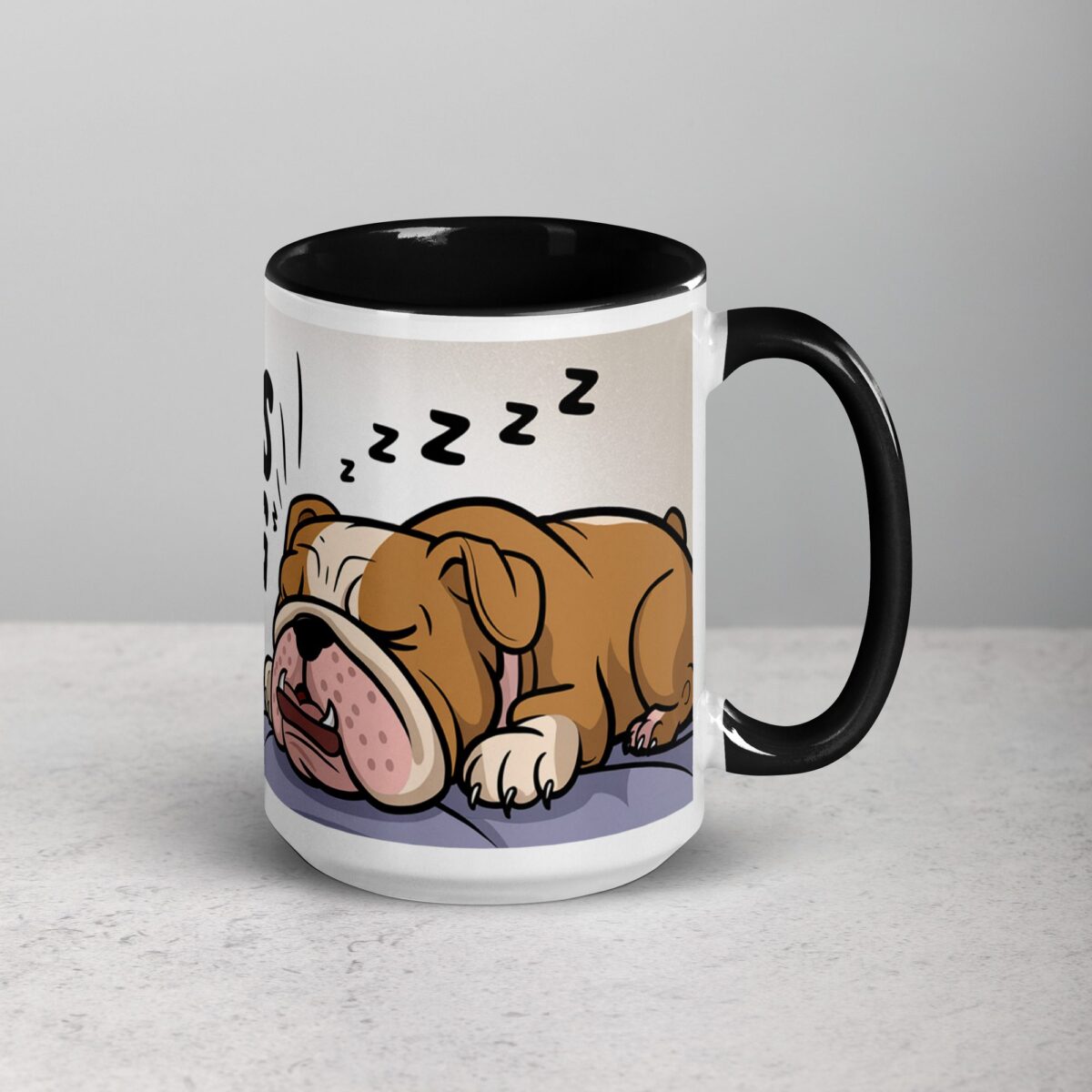 Happiness Is a Bulldog Snore Coffee Mug - Image 6