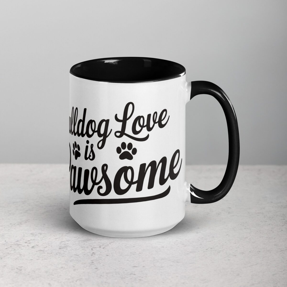 Bulldog Love Is Pawsome Coffee Mug - Image 6