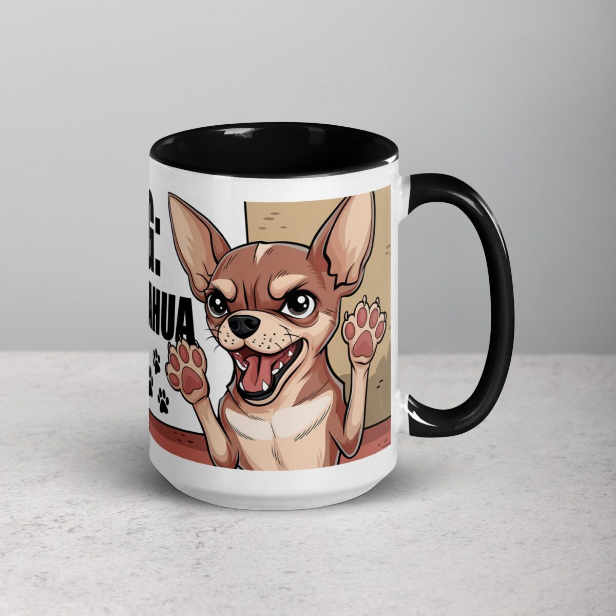 Warning: Fierce Chihuahua on Duty Coffee Mug - Image 6