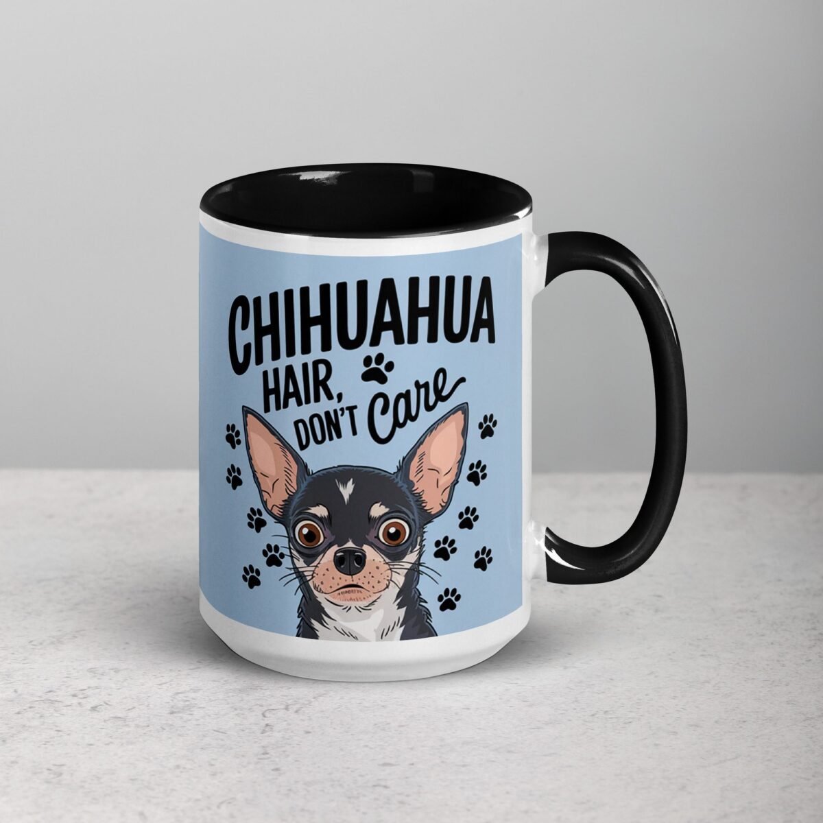 Chihuahua Hair, Don’t Care Coffee Mug & Tea Cup - Image 6