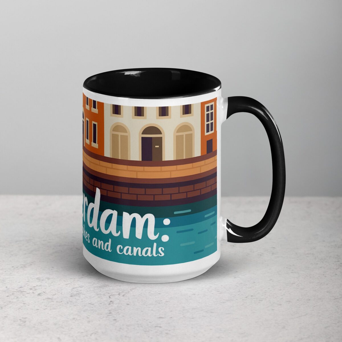 Amsterdam: The City of Bikes and Canals Coffee Mug - Image 6