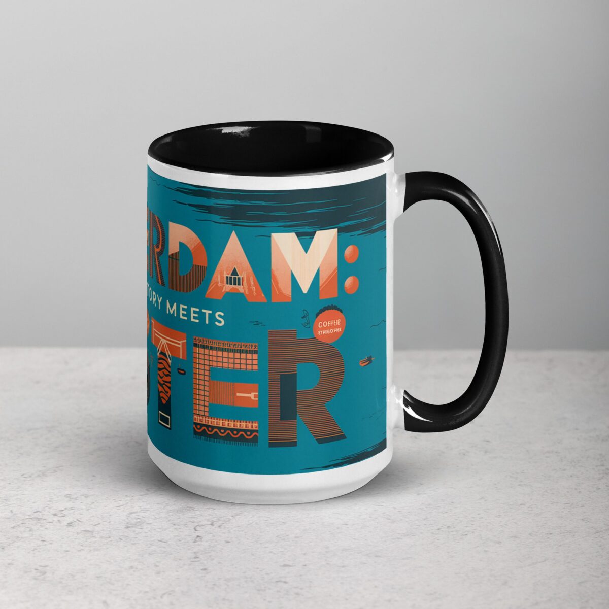 Amsterdam: Where History Meets Hipster Coffee Mug - Image 6