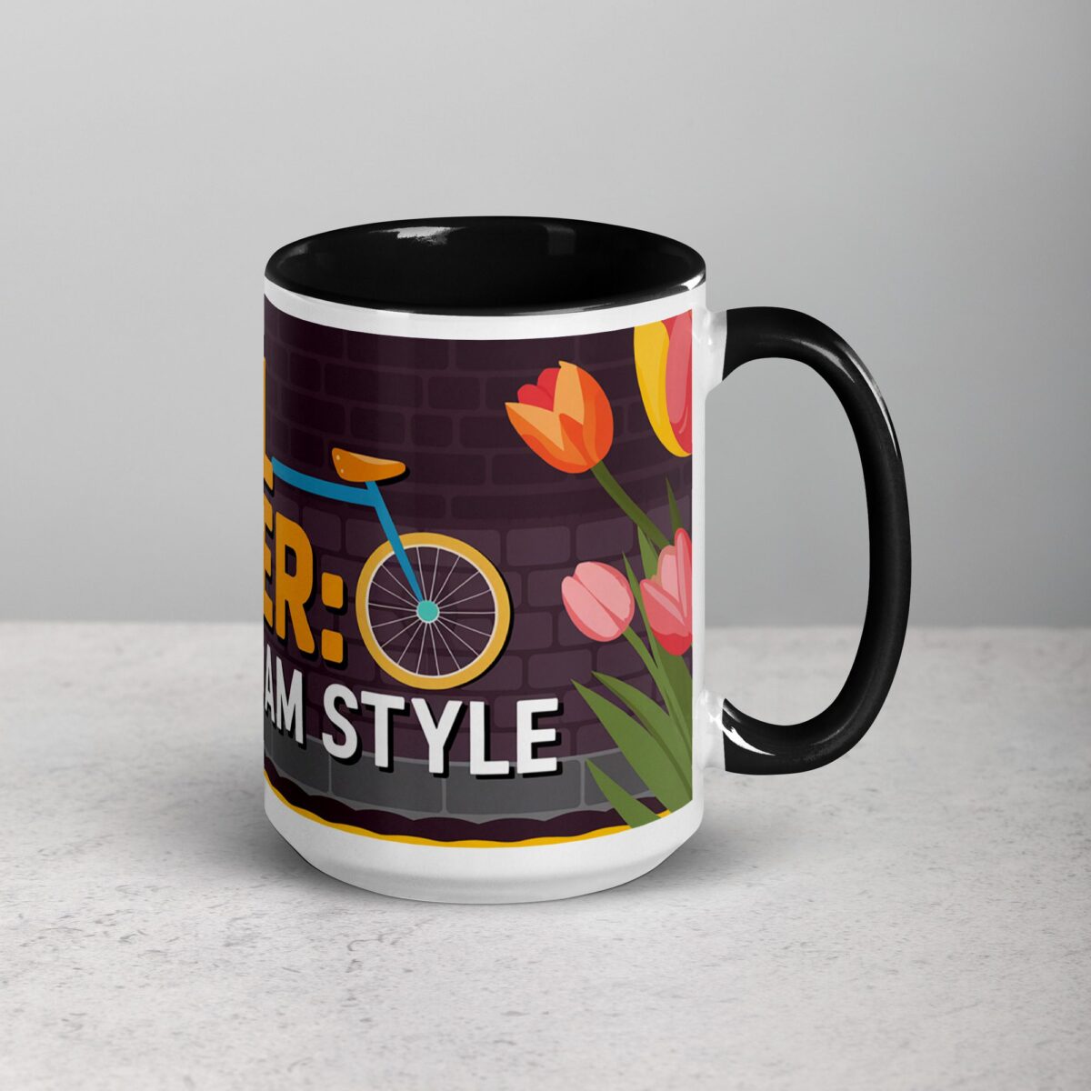 Pedal Power: Amsterdam Style Coffee Mug - Image 6