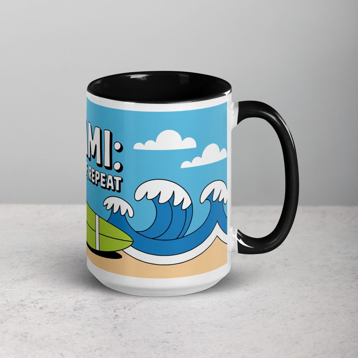 Miami: Sun, Surf, Repeat Coffee Mug - Image 6