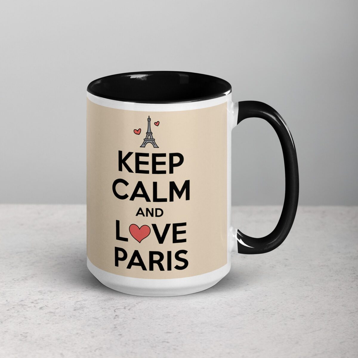 Keep Calm and Love Paris Coffee Mug & Tea Cup - Image 6