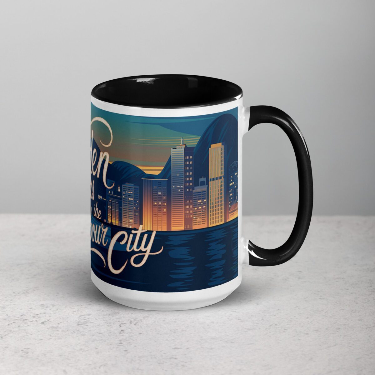 Golden Hours in the Harbour City Coffee Mug - Image 6