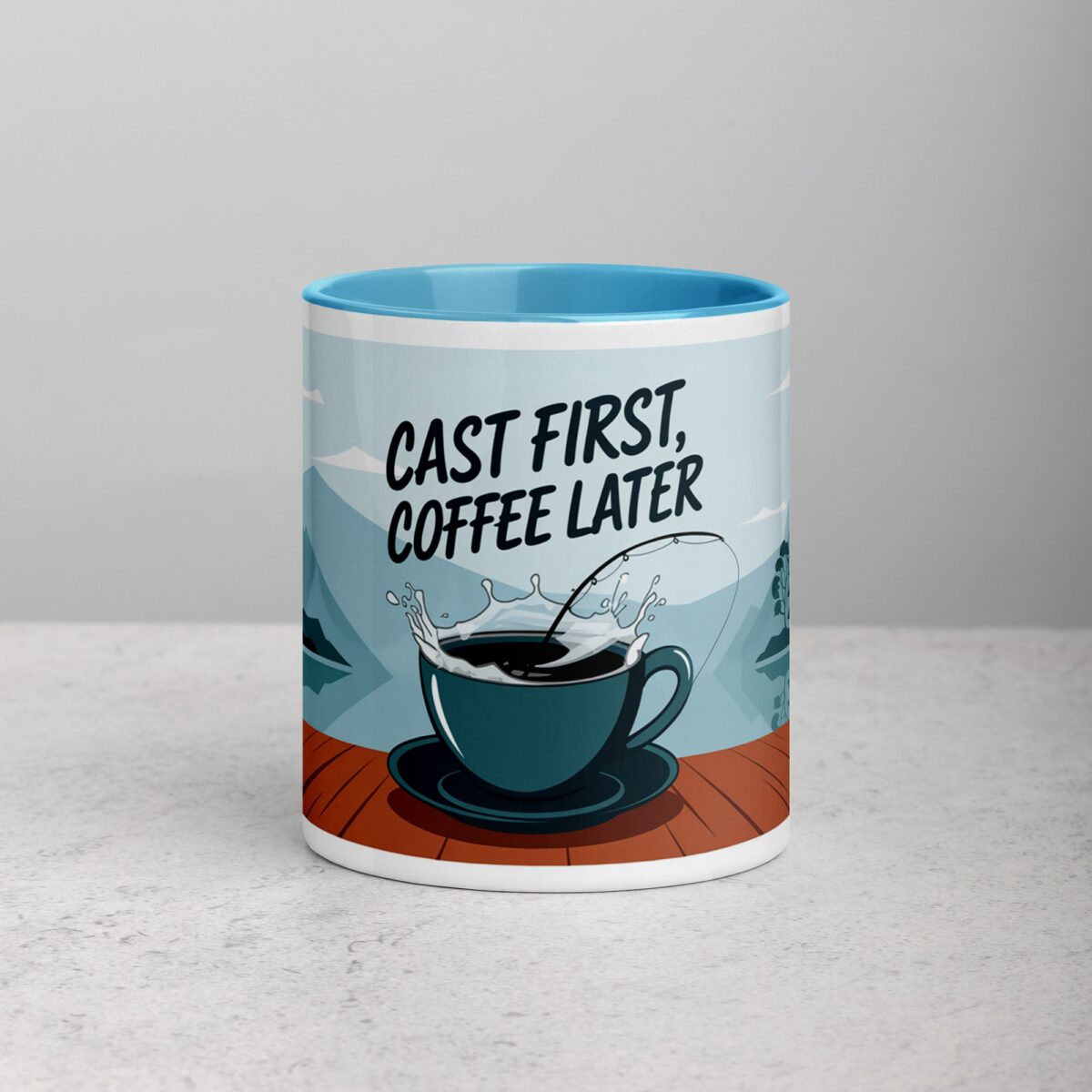 Cast First, Coffee Later Fishing Mug - Image 13