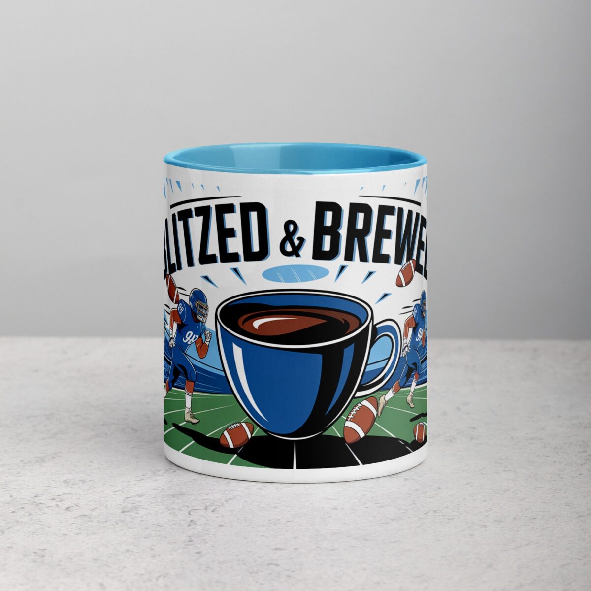 Blitzed & Brewed Football Coffee Mug - Image 13