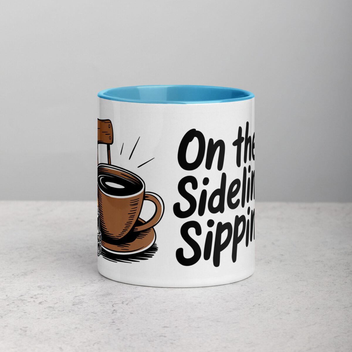 On the Sidelines Sippin’ Football Coffee Mug & Tea Cup - Image 13