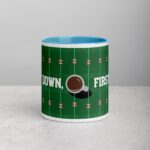First Down, First Sip Football Coffee Mug - Image 13