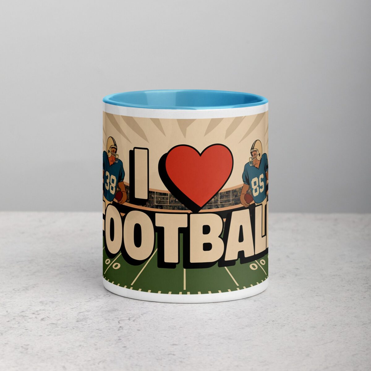 I Love Football Retro Coffee Mug & Tea Cup - Image 13