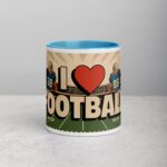 I Love Football Retro Coffee Mug & Tea Cup - Image 13