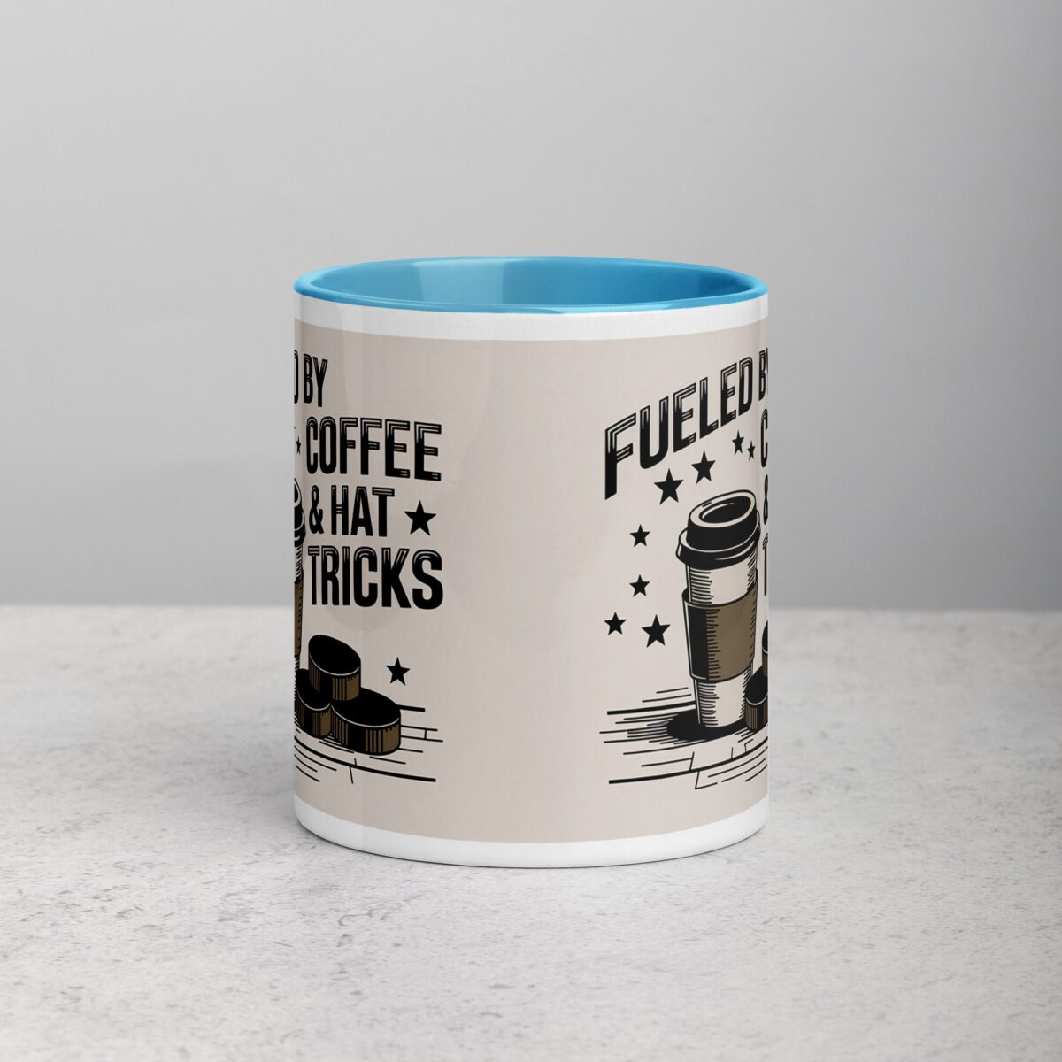 Fueled by Coffee & Hat Tricks Hockey Mug - Image 13