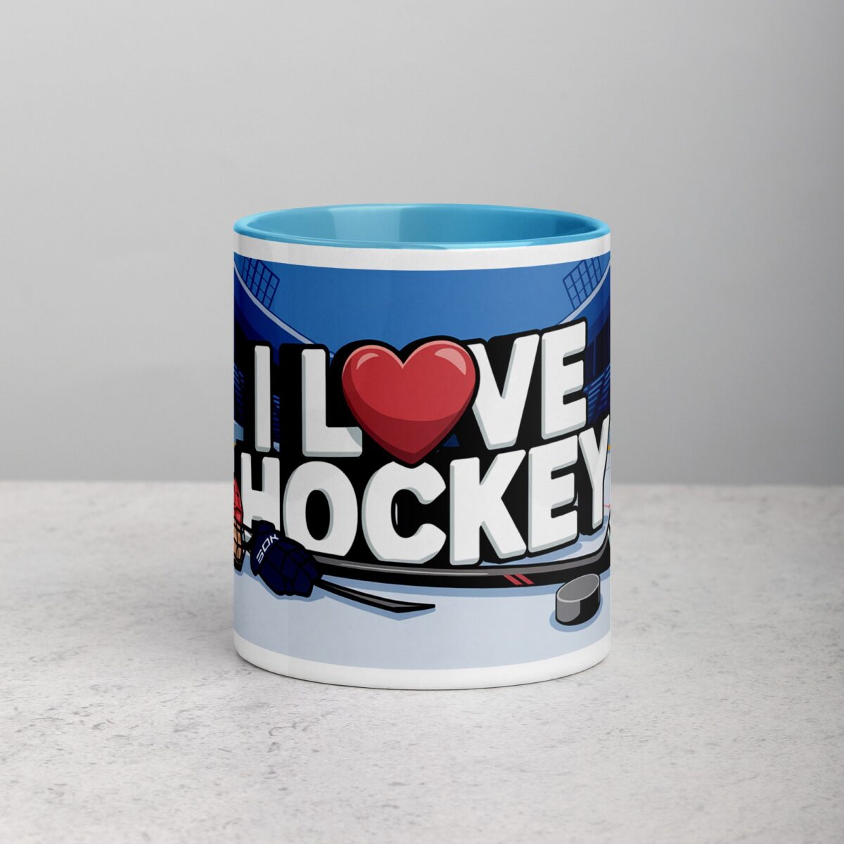 I Love Hockey Fun Hockey Coffee Cup - Image 13