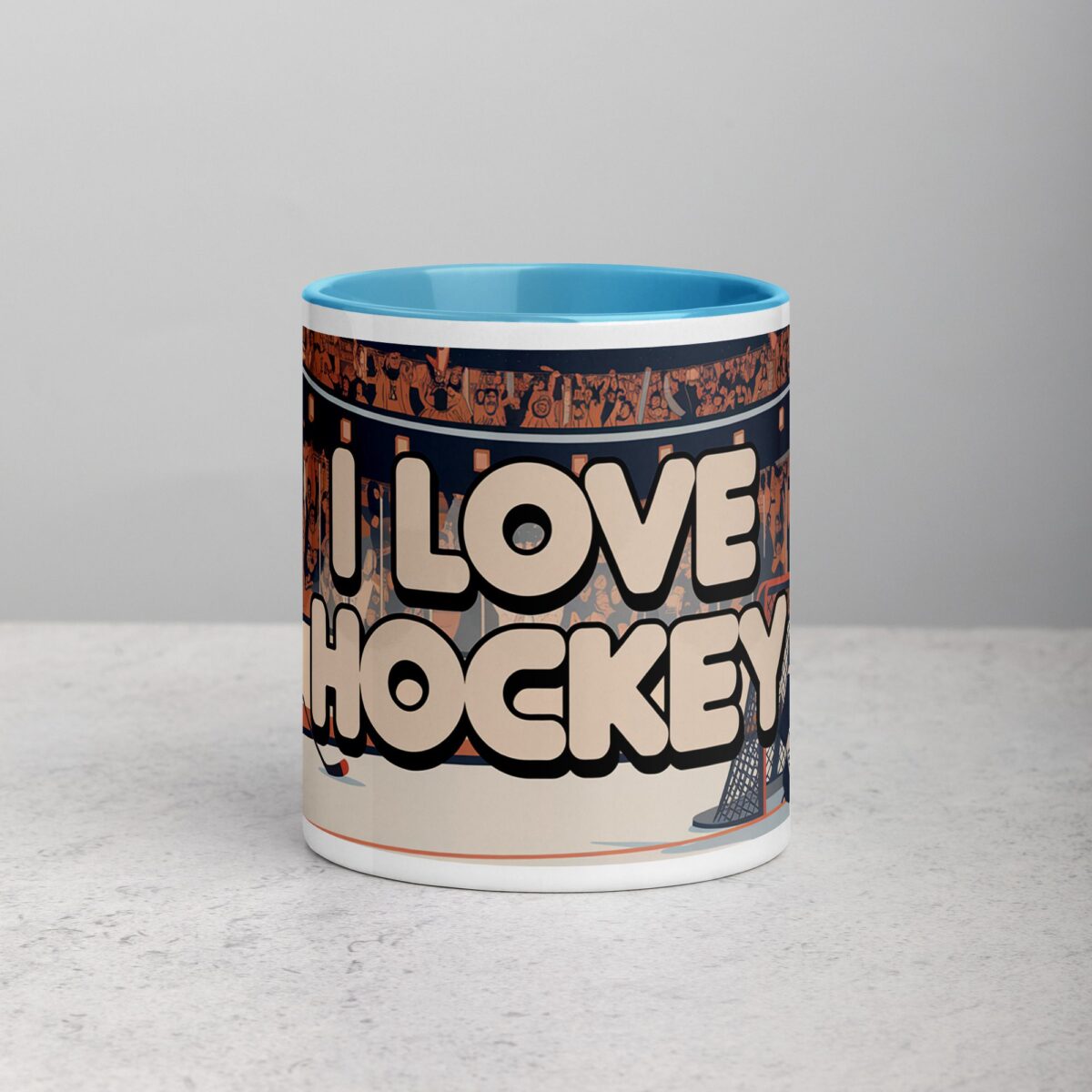 I Love Hockey Retro Hockey Coffee Cup - Image 13