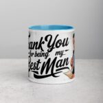 Retro Thank You Best Man Coffee Mug & Tea Cup - Image 13