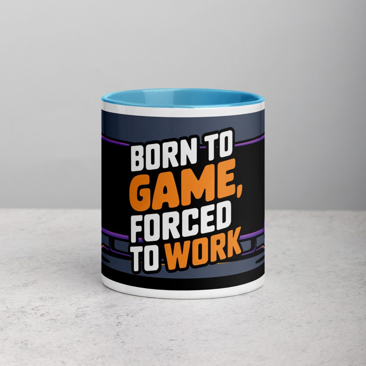 Born to Game, Forced to Work Gamer Coffee Mug - Image 13