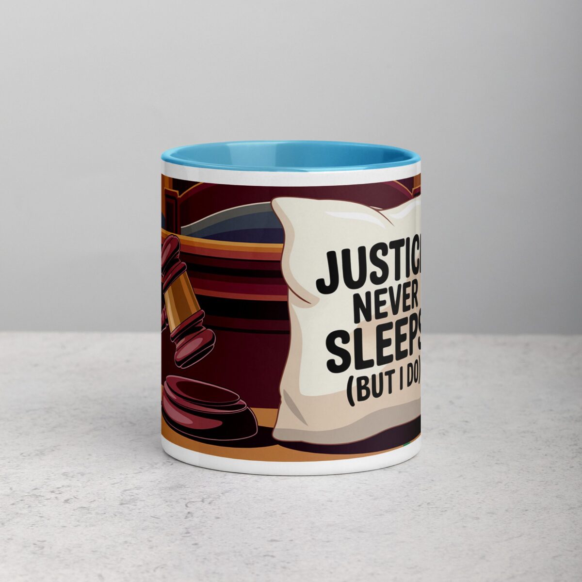 Justice Never Sleeps (But I Do) Lawyer Coffee Mug - Image 13